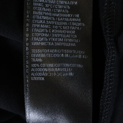 Balenciaga Cotton Front Logo Print Crew Neck Short Sleeve T-shirt Cut And Sewn