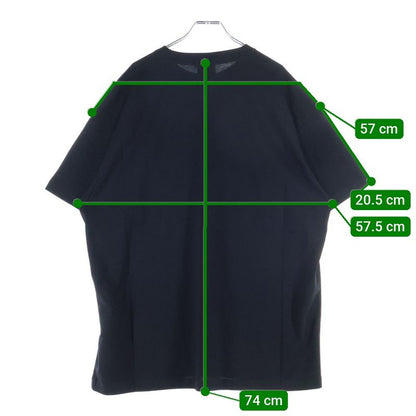 Balenciaga Cotton Front Logo Print Crew Neck Short Sleeve T-shirt Cut And Sewn