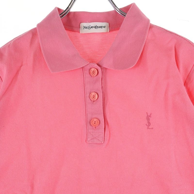 YVES Saint Laurent (yves Saint Laurent) Front Logo Embroidery Cotton Short