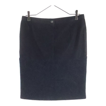 Chanel 03AW Denim Knit Docking Skirt Black P21735w03184 Women's