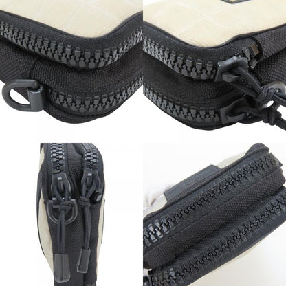 Chanel Shoulder Bag Sports Line A22059 Coco Mark Jacquard Nylon Ivory Black