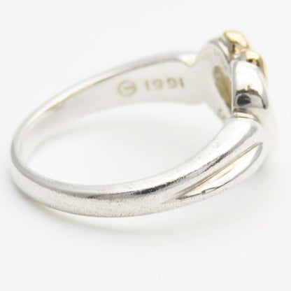 Tiffany & Co Ring ・ring Heart Ribbon Silver 925 18K Yellow Gold Approx 3.8g