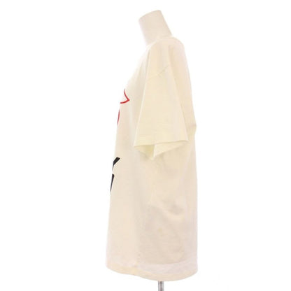 Gucci Strawberry Print T-Shirt Cut And Sew Short Sleeve XS White KH