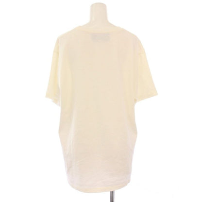 Gucci Strawberry Print T-Shirt Cut And Sew Short Sleeve XS White KH