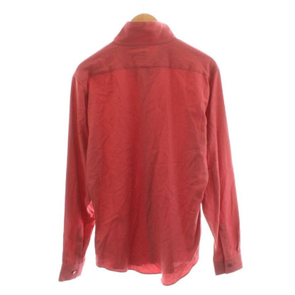 Hermes Shirt Long Sleeve Cotton Cashmere Blend 15 3 4 40 Red AN21