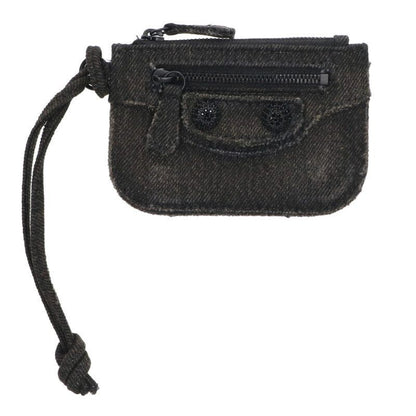 Balenciaga Le Cagoule 776769 2109u Rhinestone Decoration Denim Coin Case Men's