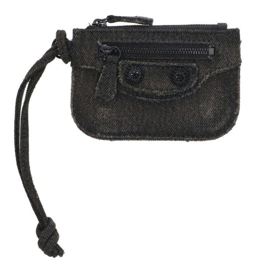Balenciaga Le Cagoule 776769 2109u Rhinestone Decoration Denim Coin Case Men's