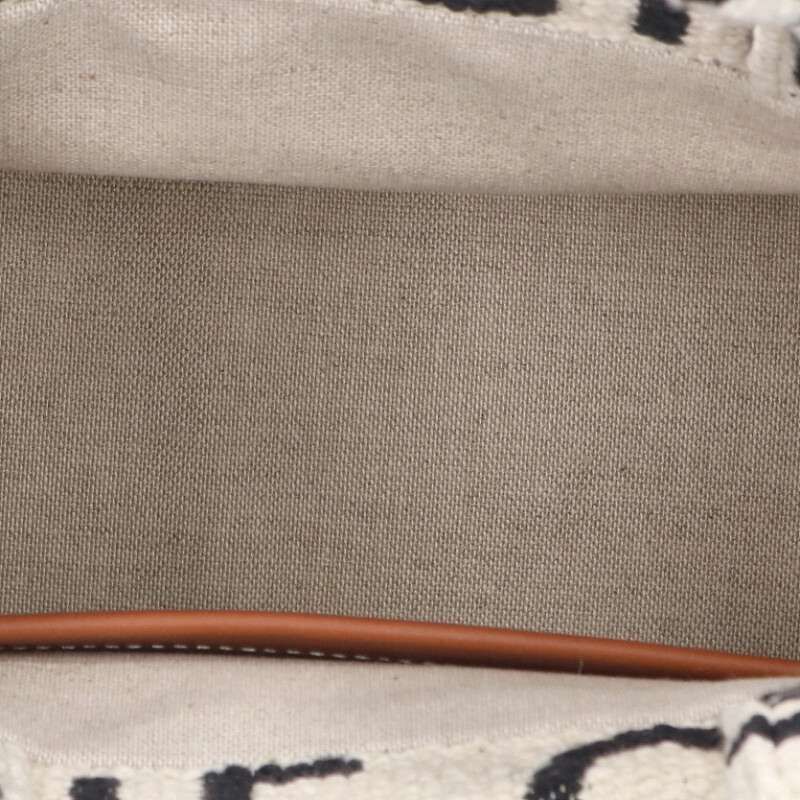 Celine Small Cabas Tice Logo Canvas Shoulder Bag Women's