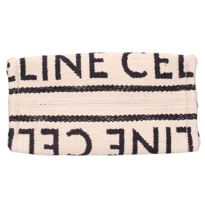 Celine Small Cabas Tice Logo Canvas Shoulder Bag Women's