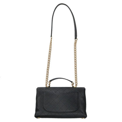 Chanel Coco Mark Quilted Chain Shoulder Bag Women's