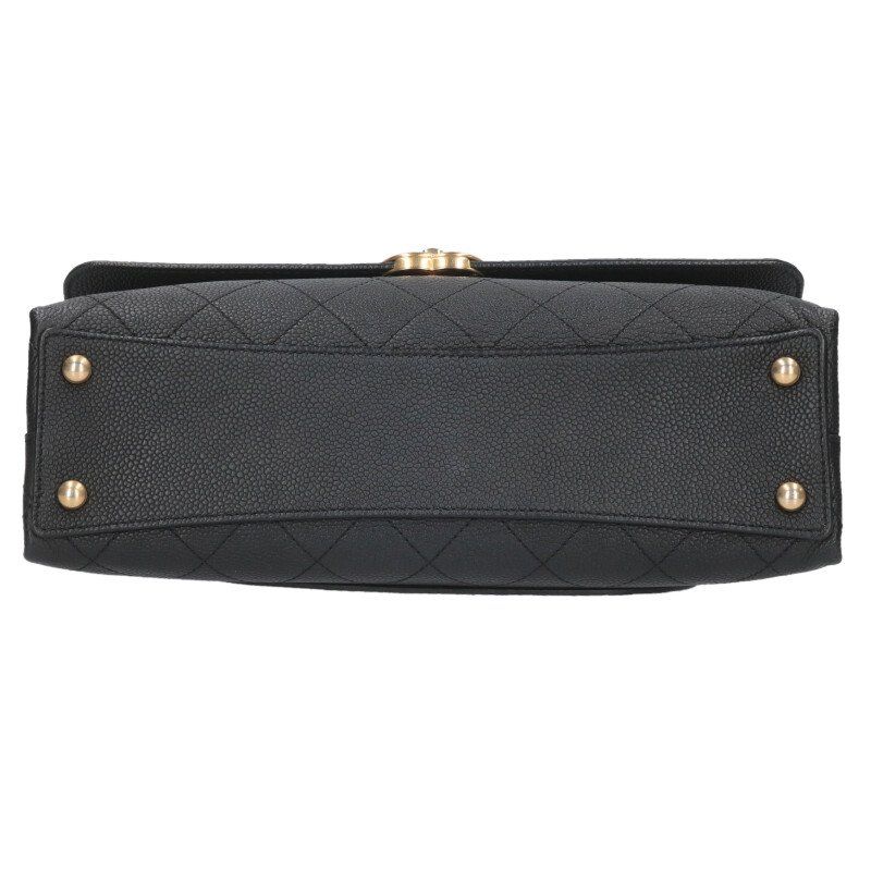 Chanel Coco Mark Quilted Chain Shoulder Bag Women's