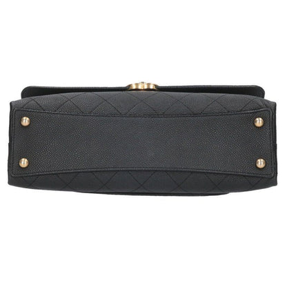 Chanel Coco Mark Quilted Chain Shoulder Bag Women's
