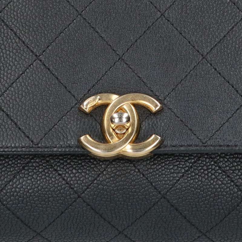 Chanel Coco Mark Quilted Chain Shoulder Bag Women's