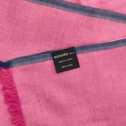 Hermes Cotton Fringe Shawl Women's