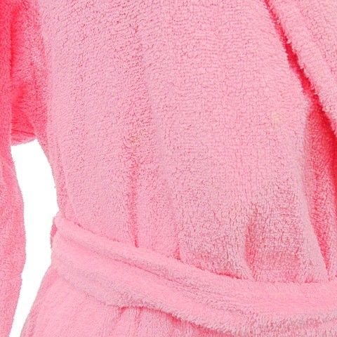 Christian DIOR Bathrobe Gown Back Logo Room Wear M Pink A1227