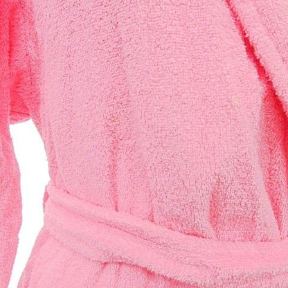 Christian DIOR Bathrobe Gown Back Logo Room Wear M Pink A1227