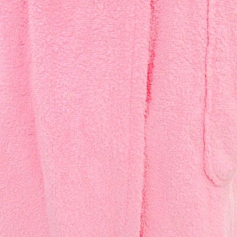 Christian DIOR Bathrobe Gown Back Logo Room Wear M Pink A1227