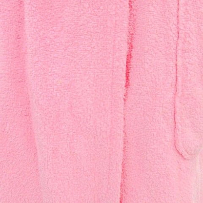 Christian DIOR Bathrobe Gown Back Logo Room Wear M Pink A1227