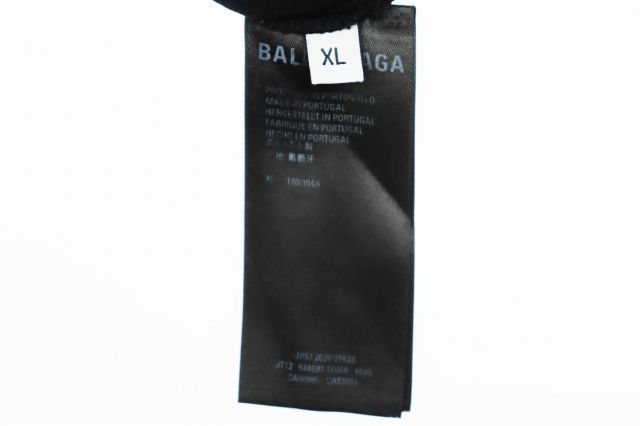 Balenciaga 21SS Oversized Double Layer Tee Embroidered Oversized Layered Short