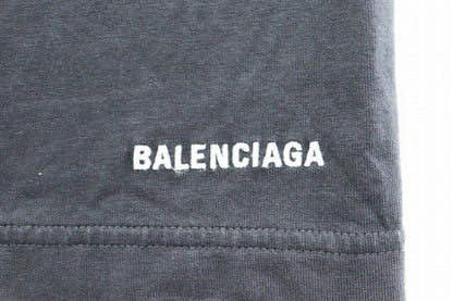 Balenciaga 21SS Oversized Double Layer Tee Embroidered Oversized Layered Short