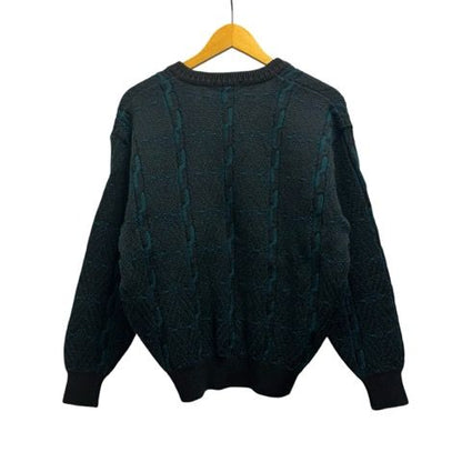 Yves Saint Laurent YVES Saint Laurent Knit Sweater Long Sleeve V Neck All Over