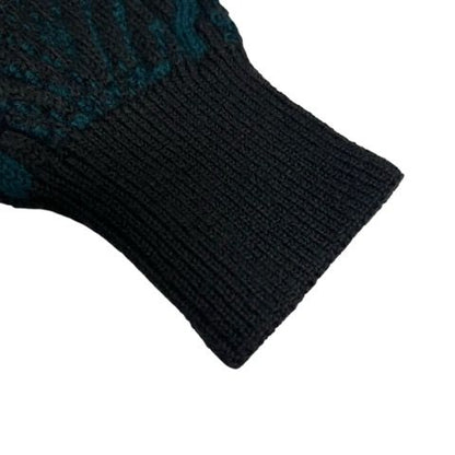 Yves Saint Laurent YVES Saint Laurent Knit Sweater Long Sleeve V Neck All Over