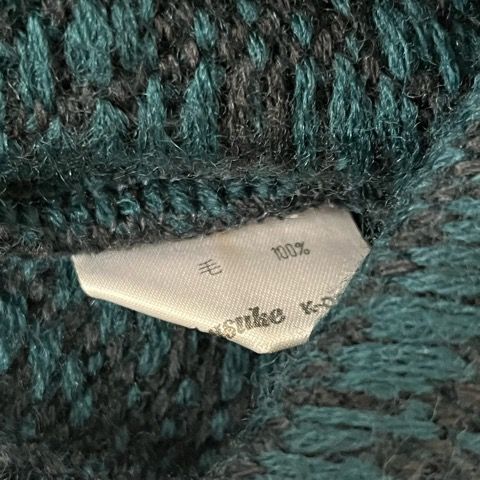 Yves Saint Laurent YVES Saint Laurent Knit Sweater Long Sleeve V Neck All Over