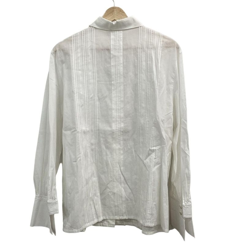 DIOR Christian Dior Long Sleeve Shirt Blouse Size L Women's - White