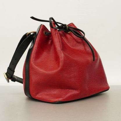 Louis Vuitton Shoulder Bag Epi Bicolor Petit Noe M44172 Castilian Red Noir
