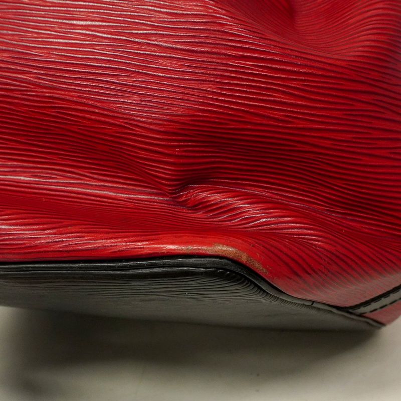 Louis Vuitton Shoulder Bag Epi Bicolor Petit Noe M44172 Castilian Red Noir