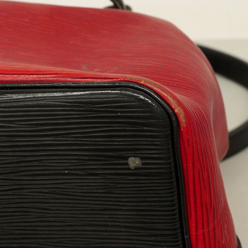 Louis Vuitton Shoulder Bag Epi Bicolor Petit Noe M44172 Castilian Red Noir