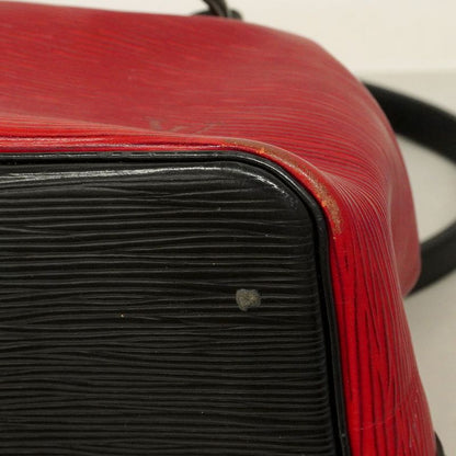 Louis Vuitton Shoulder Bag Epi Bicolor Petit Noe M44172 Castilian Red Noir