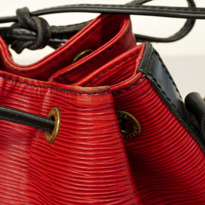 Louis Vuitton Shoulder Bag Epi Bicolor Petit Noe M44172 Castilian Red Noir