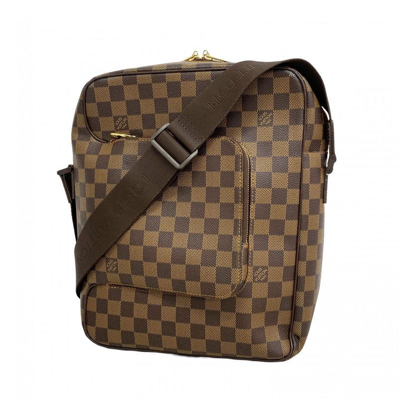 Louis Vuitton Shoulder Bag Damier Olaf GM N41440 Ebene Men's