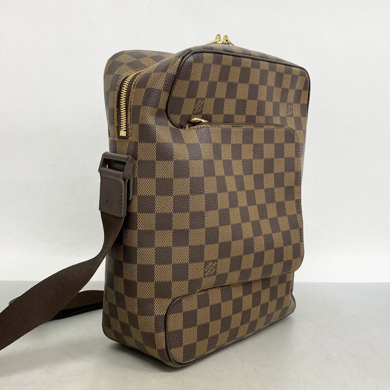 Louis Vuitton Shoulder Bag Damier Olaf GM N41440 Ebene Men's