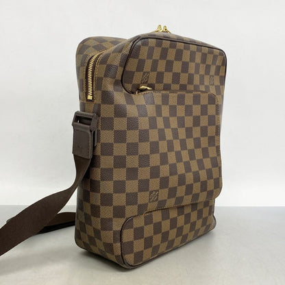 Louis Vuitton Shoulder Bag Damier Olaf GM N41440 Ebene Men's