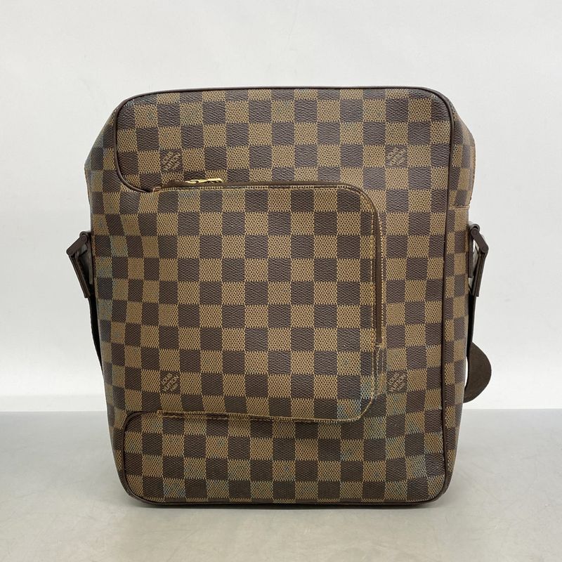 Louis Vuitton Shoulder Bag Damier Olaf GM N41440 Ebene Men's