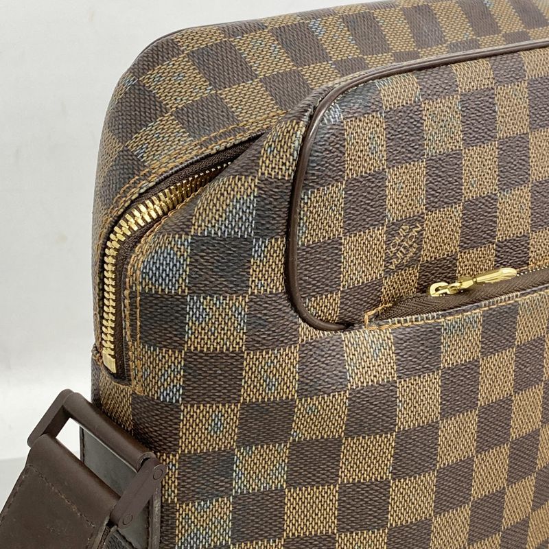 Louis Vuitton Shoulder Bag Damier Olaf GM N41440 Ebene Men's