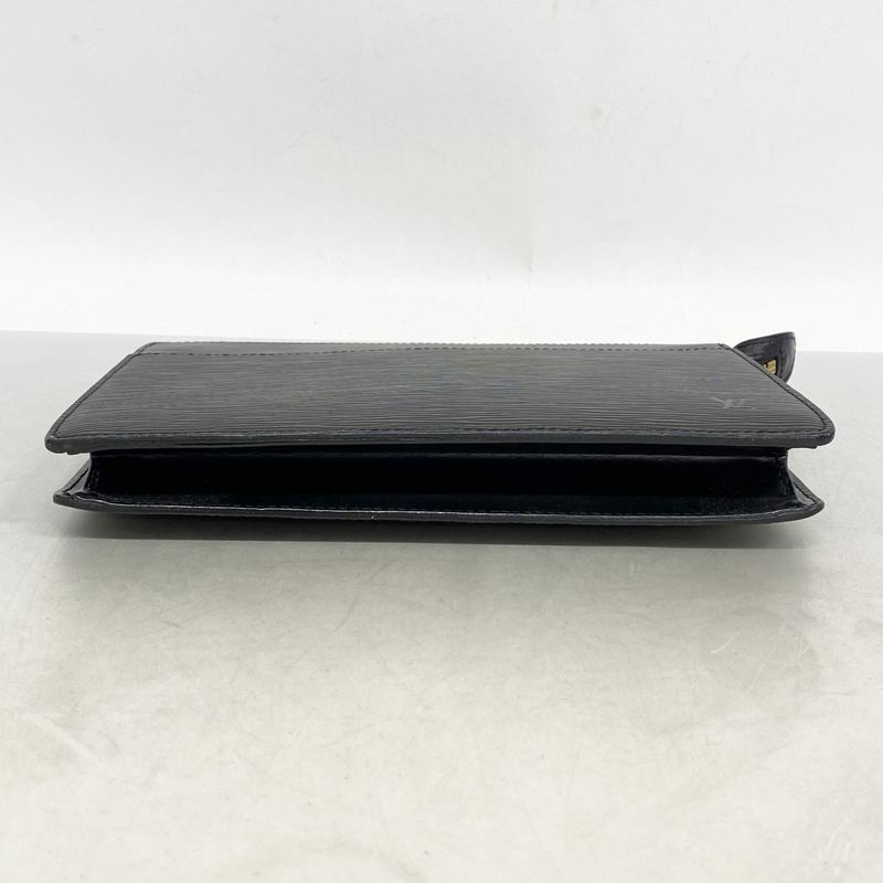 Louis Vuitton Clutch Bag Epi Pochette Homme M52522 Noir Black Men's