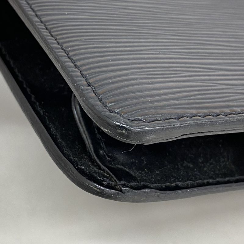 Louis Vuitton Clutch Bag Epi Pochette Homme M52522 Noir Black Men's