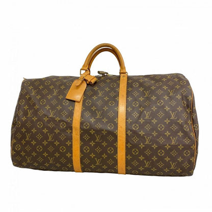 Louis Vuitton Boston Bag Monogram Keepall 60 M41422 Brown Men Women Unisex