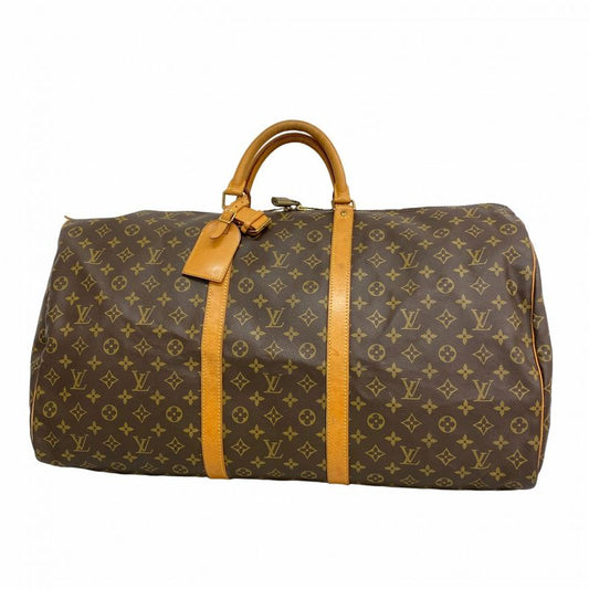Louis Vuitton Boston Bag Monogram Keepall 60 M41422 Brown Men Women Unisex