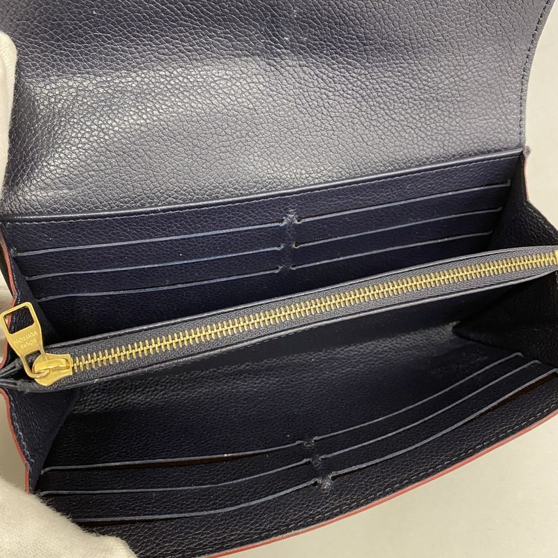 Louis Vuitton Long Wallet Monogram - Empreinte Portefeuille Sarah M62125 Marine
