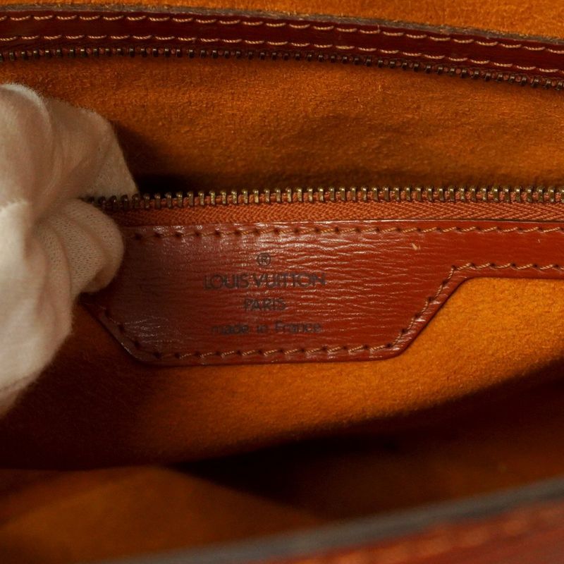 Louis Vuitton Shoulder Bag Epi Saint-jacques Shopping M52263 Kenya Brown Ladies