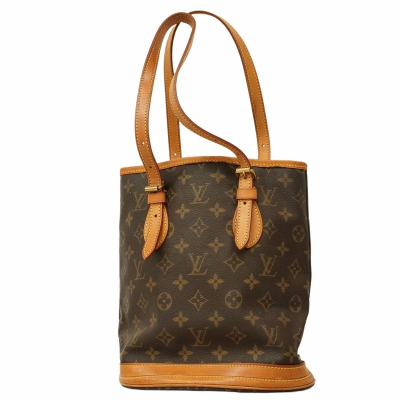 Louis Vuitton Tote Bag Monogram Bucket PM M42238 Brown Ladies