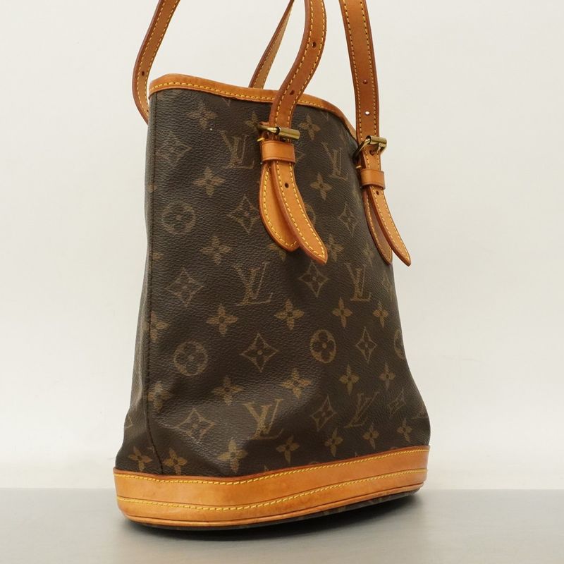Louis Vuitton Tote Bag Monogram Bucket PM M42238 Brown Ladies
