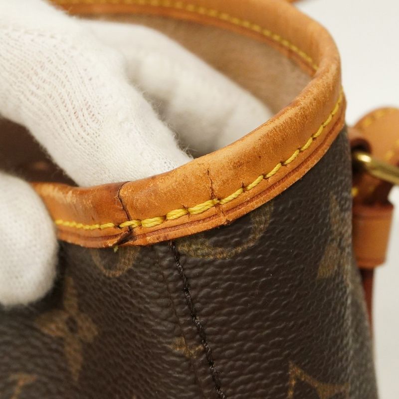 Louis Vuitton Tote Bag Monogram Bucket PM M42238 Brown Ladies