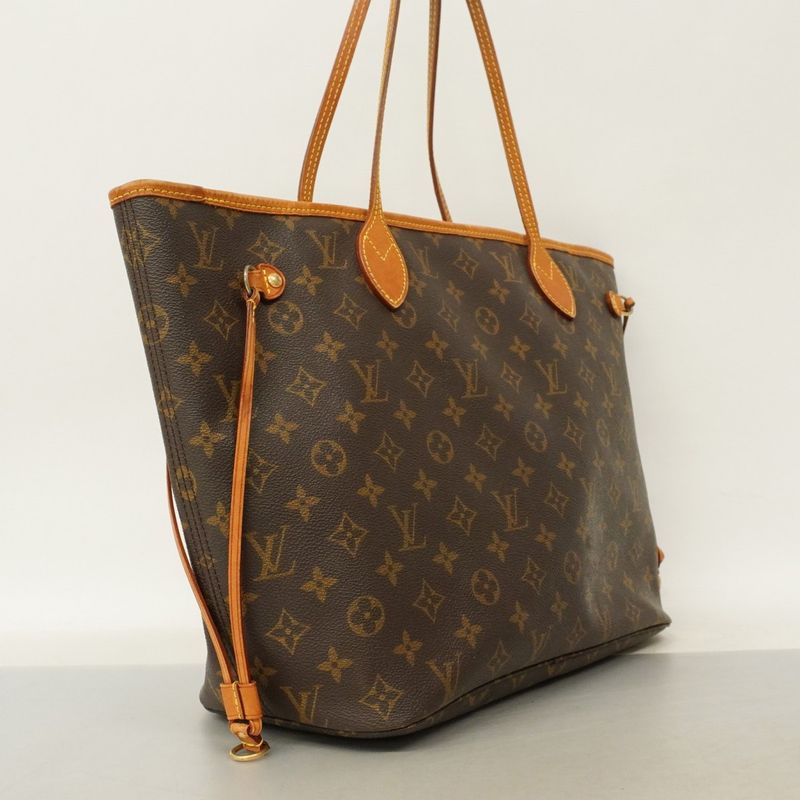 Louis Vuitton Tote Bag Monogram Neverfull MM M40156 Brown Ladies