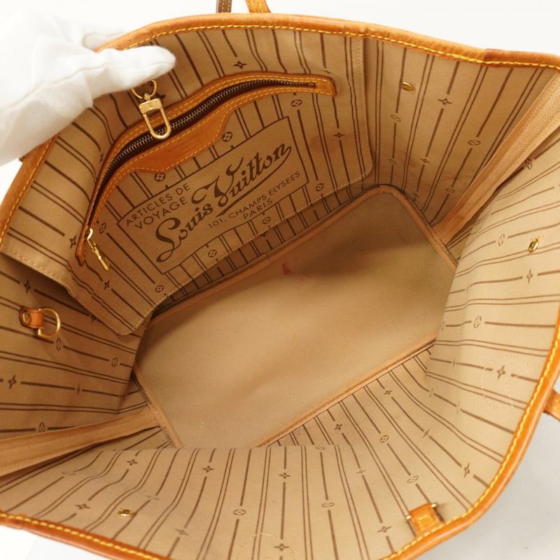 Louis Vuitton Tote Bag Monogram Neverfull MM M40156 Brown Ladies