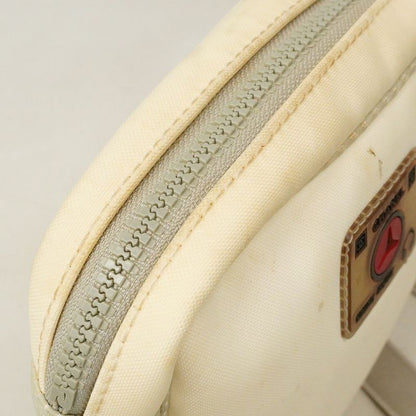 Chanel Shoulder Bag Sports Camellia Nylon White Gray Silver Hardware Ladies